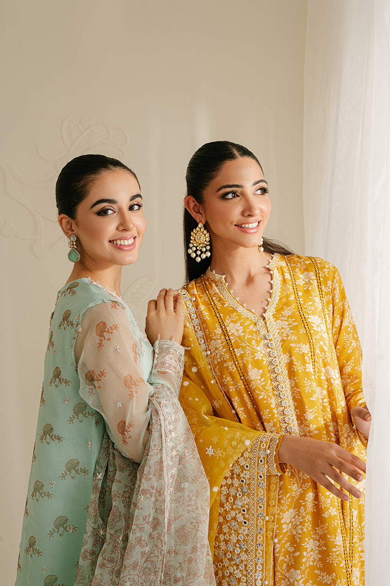 ELFIN RADIANT 3-Piece Silk Embroidered Suit Set for Women | Luxury Formal Wear | Perfect for Weddings, Parties & Special Occasions