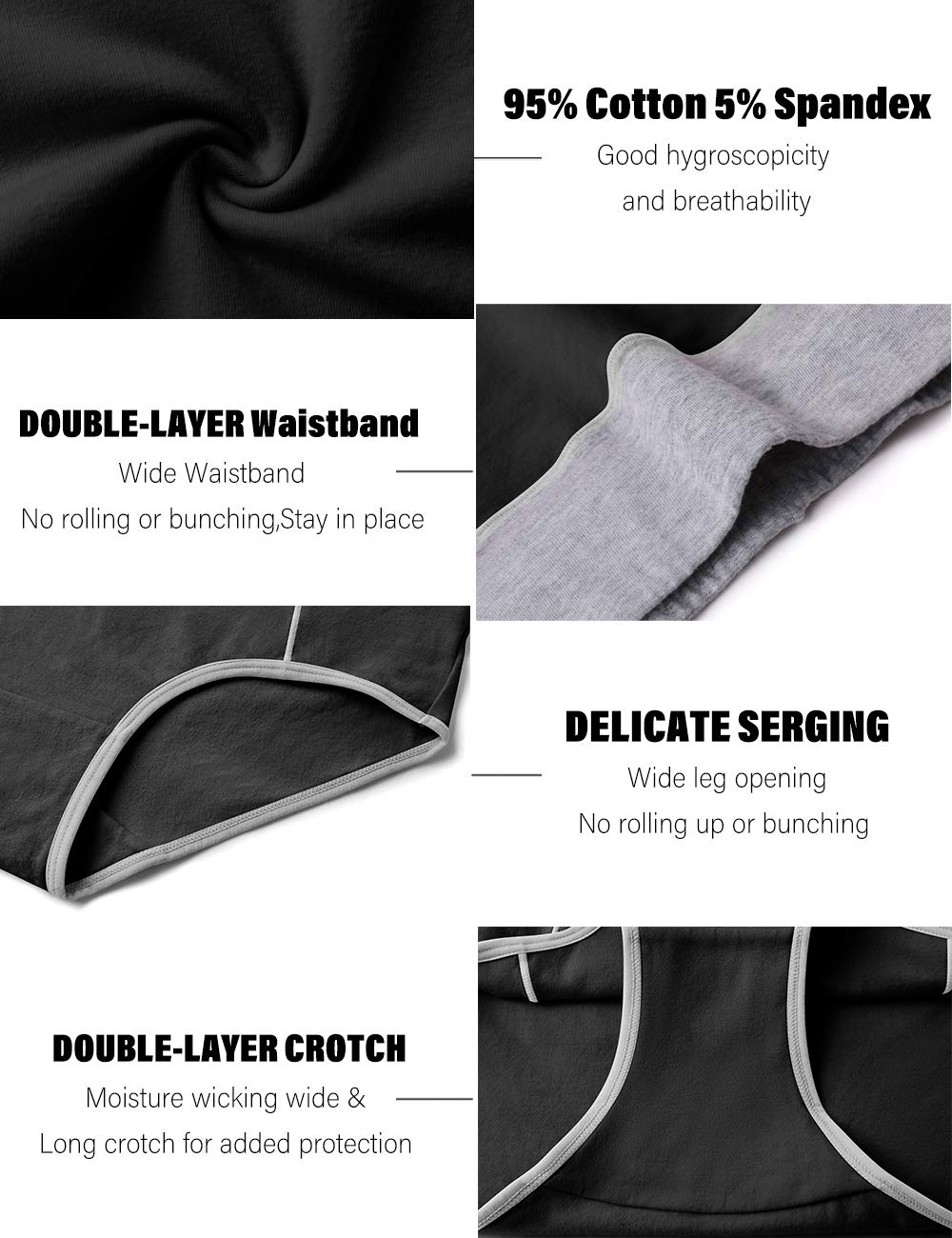 POKARLA Women's Cotton High Waist Underwear - Full Coverage Briefs, Soft & Breathable Postpartum Panties, Stretch Underpants for Comfort - Perfect for Pregnancy, Maternity, and Everyday Wear