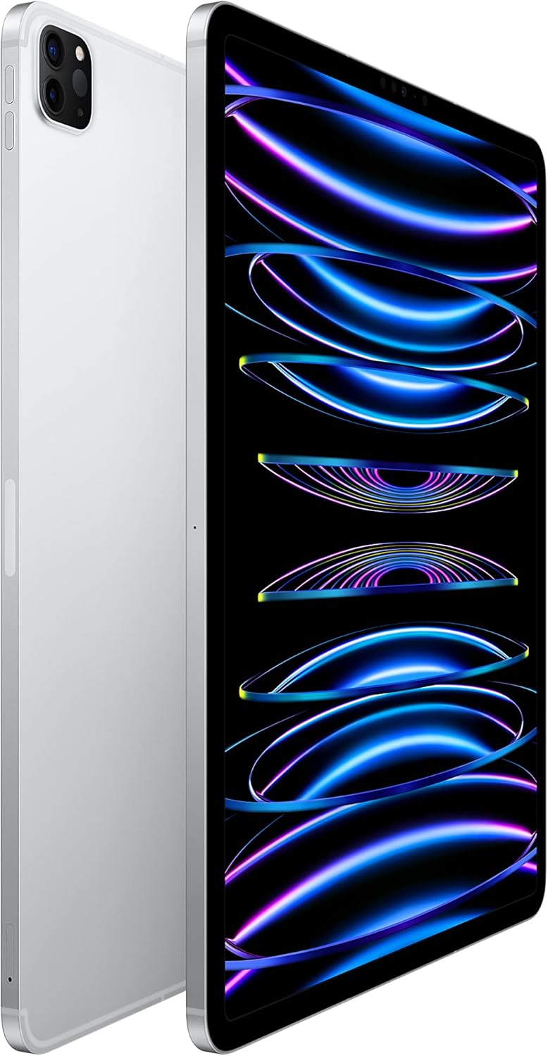 Apple iPad Pro 6th Generation 12.9-inch (512GB, Wi-Fi + Cellular, Silver) - Unlocked GSM/CDMA - Renewed Premium Like New Condition - Perfect for Business, Creative Work & On-the-Go Productivity