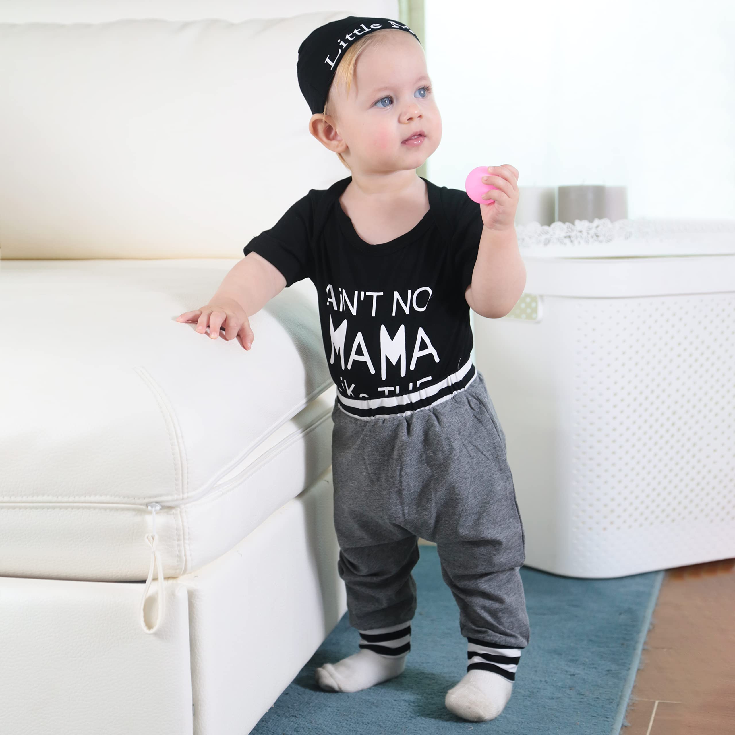 Renotemy Newborn Baby Boy Clothes Set - Soft Cotton Long Pants Outfits for Toddlers | Perfect for Daily Wear, Photo Shoots & Special Occasions