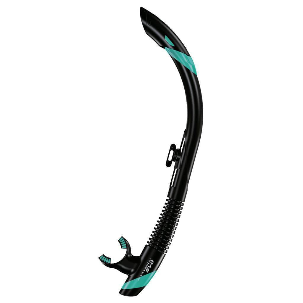 Atomic SV2 Snorkel Mask - Premium Dry Snorkeling Gear for Adults & Kids - Comfortable Anti-Fog Snorkel Set for Ocean Swimming, Snorkel Tours & Beach Vacations