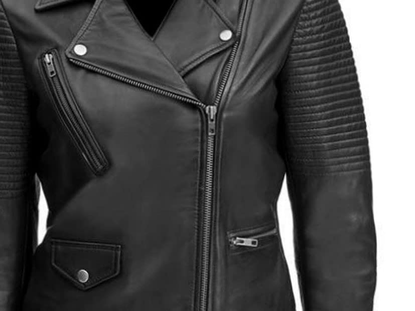 Fairy Real Genuine Leather Jacket for Women - Winter Warm Plus Size Coats & Outerwear - Perfect for Cold Weather, Casual Outings & Fashion Layering