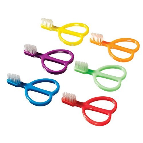 Plak Smacker Battery Powered Infant Toothbrushes - Soft Bristles for Babies & Toddlers (6 Pack) - Perfect for Teething & Early Oral Care at Home or Travel