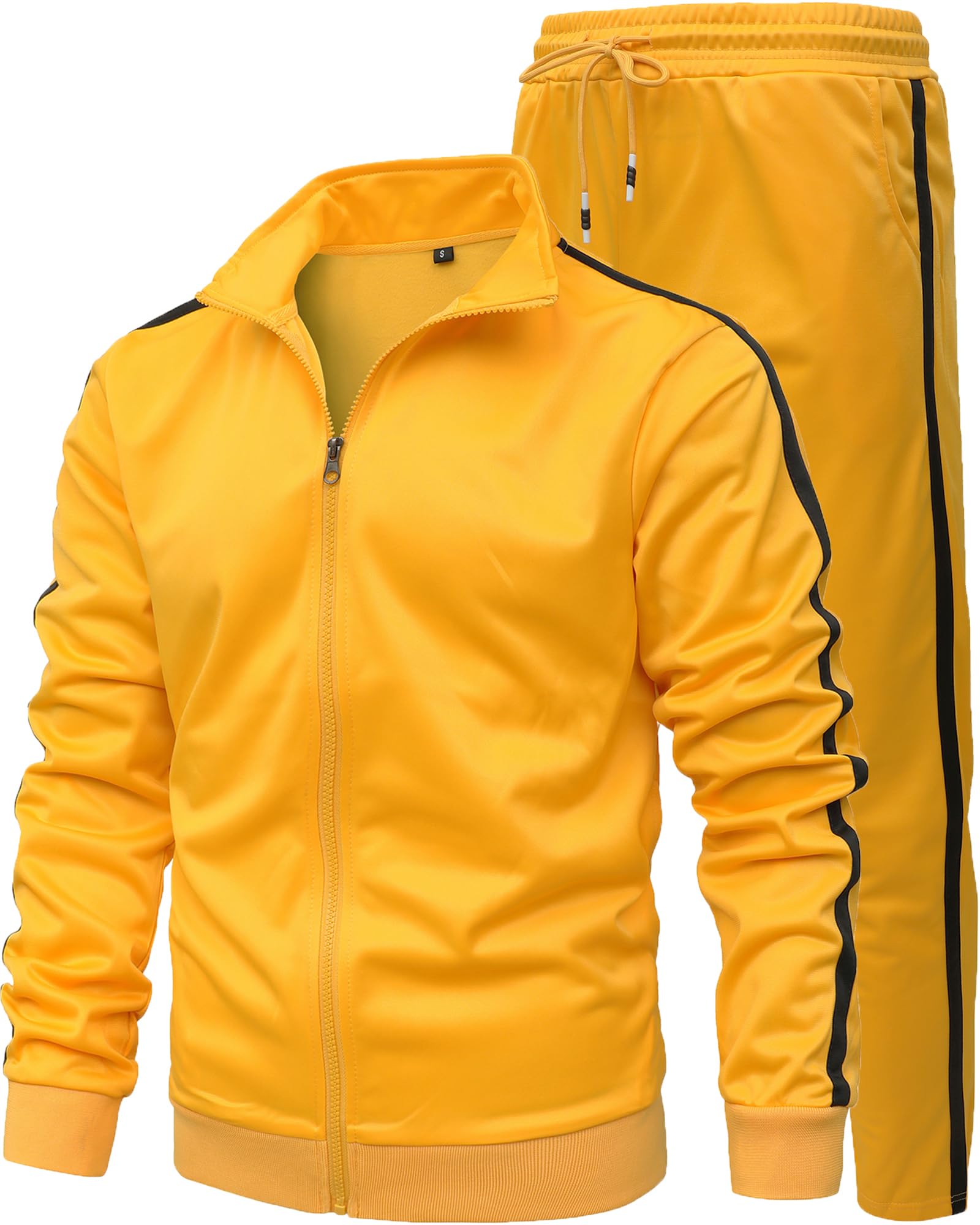 GXAMOY Men's 2-Piece Athletic Tracksuit - Full Zip Jogging Sweatsuit for Workout, Running & Gym | Comfortable Casual Sportswear Set for Men | Perfect for Training, Sports & Lounge Wear