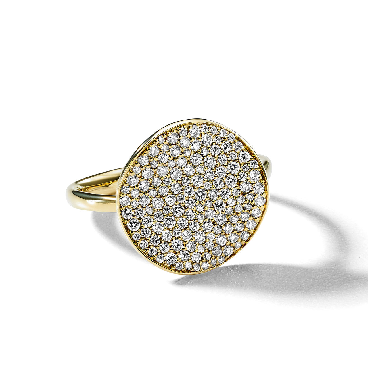 18K Gold Diamond Flower Ring for Women - Elegant Medium Size Floral Jewelry for Weddings, Anniversaries & Special Occasions