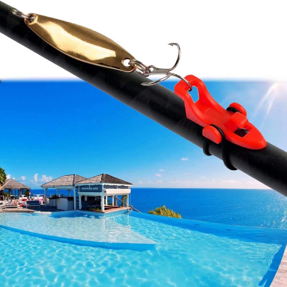 **10pcs Fishing Hook Keeper with 3 Rubber Rings - Secure Rod Holder for Saltwater & Freshwater Fishing - Perfect for Boat, Shore, and Ice Fishing**
