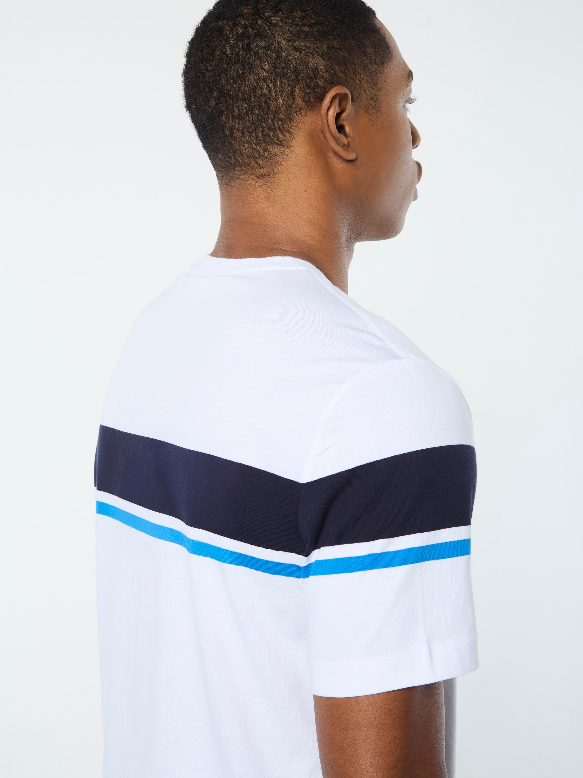 Damarindo French Blue T-Shirt for Men - Soft Cotton Casual Tee for Everyday Wear, Work, and Travel