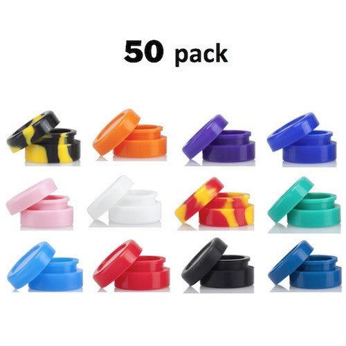 Premium Silicone Dab Containers - 10 Pack, Airtight & Leakproof Storage for Concentrates, Wax, Oil - Ideal for Travel, Dispensary & Home Use
