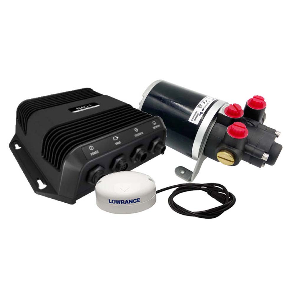 Navico NAC-1 Outboard Hydraulic Autopilot Kit - Marine Boat Steering System for Smooth & Precise Navigation | Perfect for Fishing, Cruising & Offshore Boating