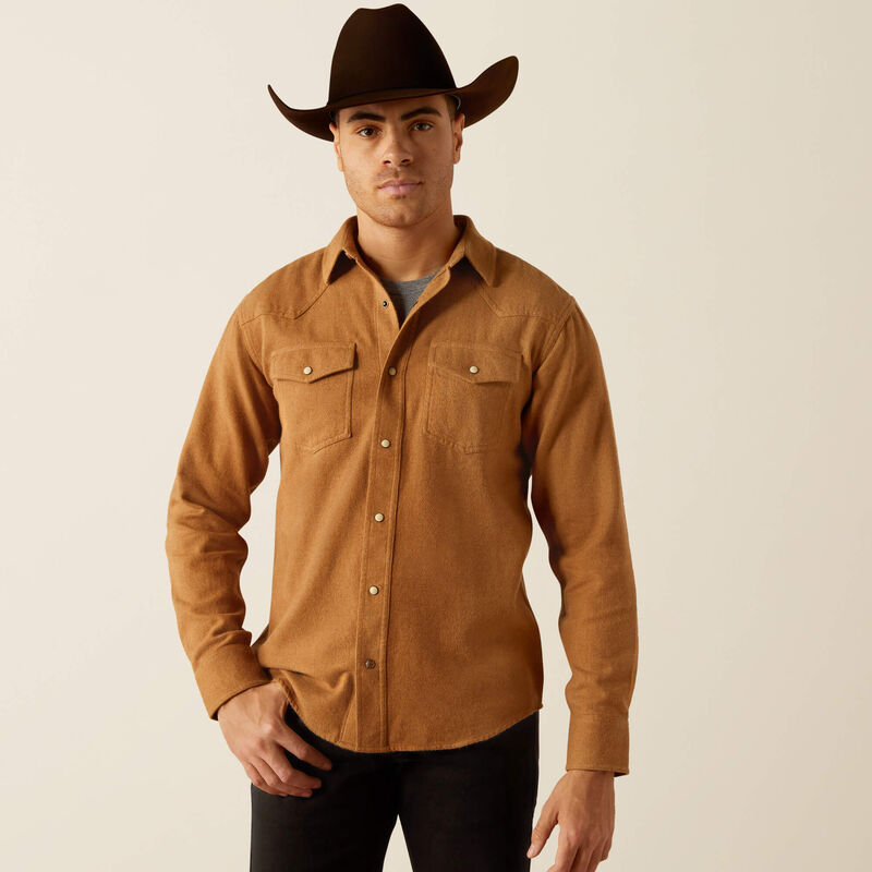 Ariat Hyde Retro Fit Shirt - Western Style Plaid Button-Up for Men | Comfortable & Durable Cowboy Shirt for Rodeo, Ranch Work & Casual Wear