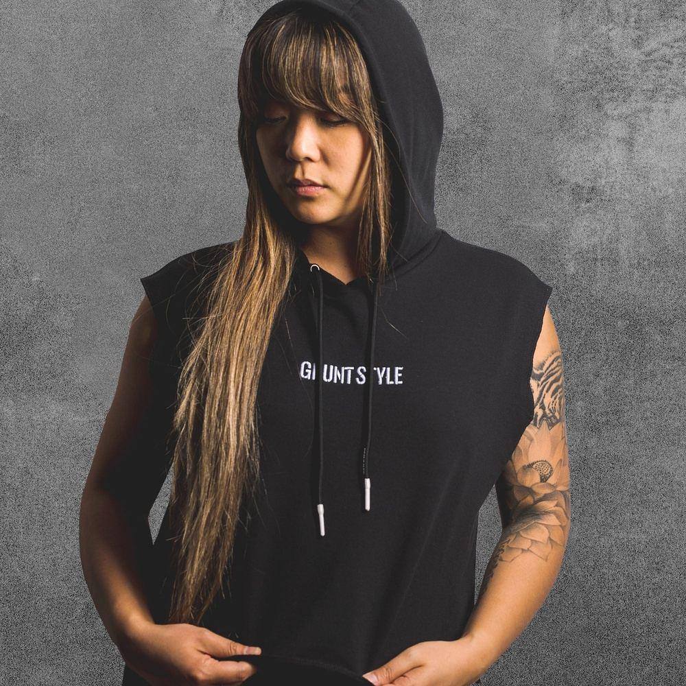 Women's This We'll Defend Sleeveless Hoodie - Military Inspired Workout Top for Gym, Running & Outdoor Activities