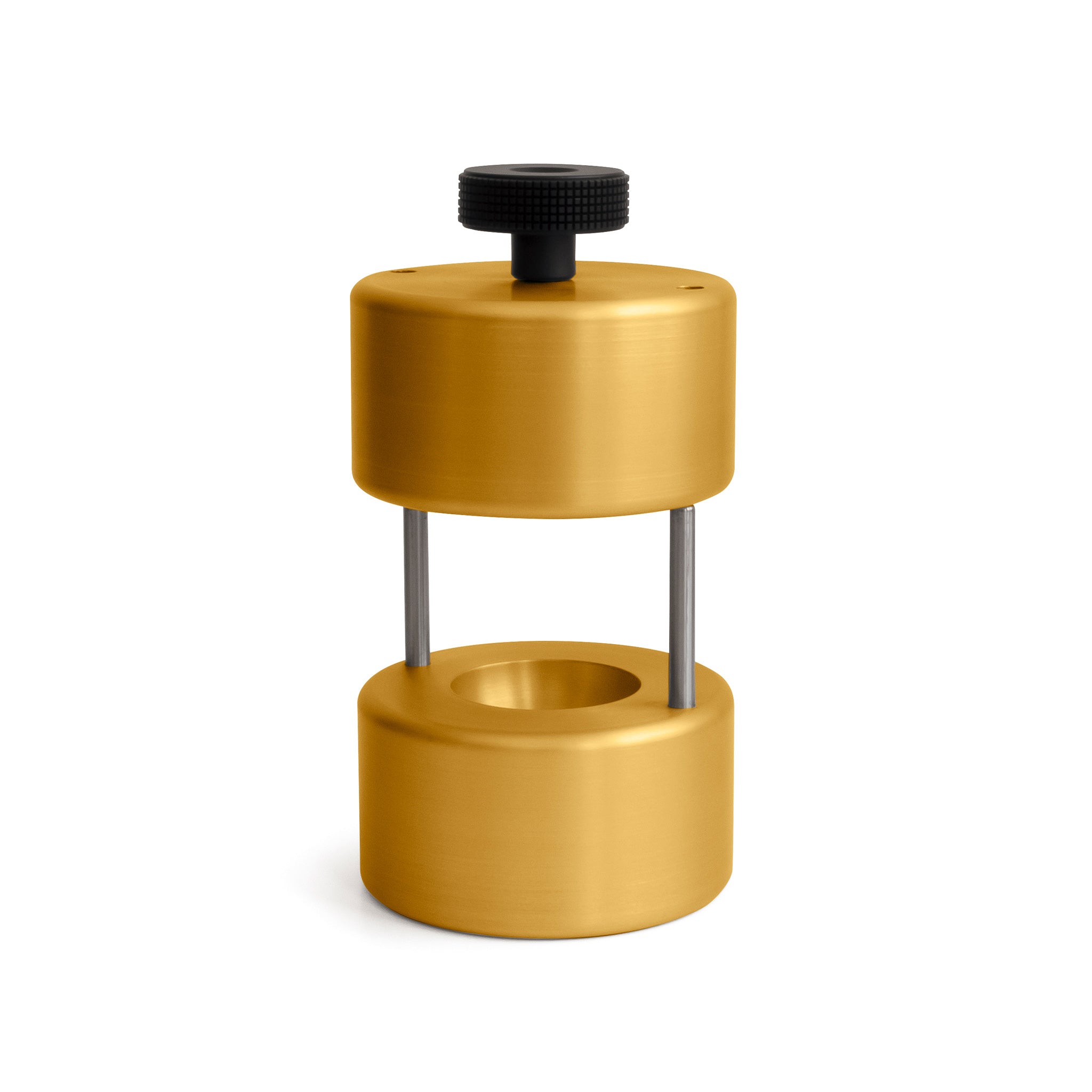 Premium 70mm Ice Ball Maker - High-Quality Aerospace Grade Aluminum with Gold Finish for Cocktails, Whiskey & Bourbon Drinks - Perfect for Home Bars & Entertaining