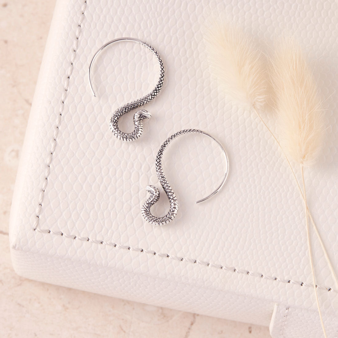 Stylish Cobra Hoop Earrings for Women - Sterling Silver Snake Jewelry - Perfect for Parties, Date Nights & Boho Fashion