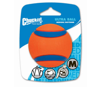 ChuckIt! Ultra Ball Large - Durable Fetch Toy for Dogs, High-Bouncing Tennis Ball for Outdoor Play, Perfect for Beach, Park & Backyard Fun