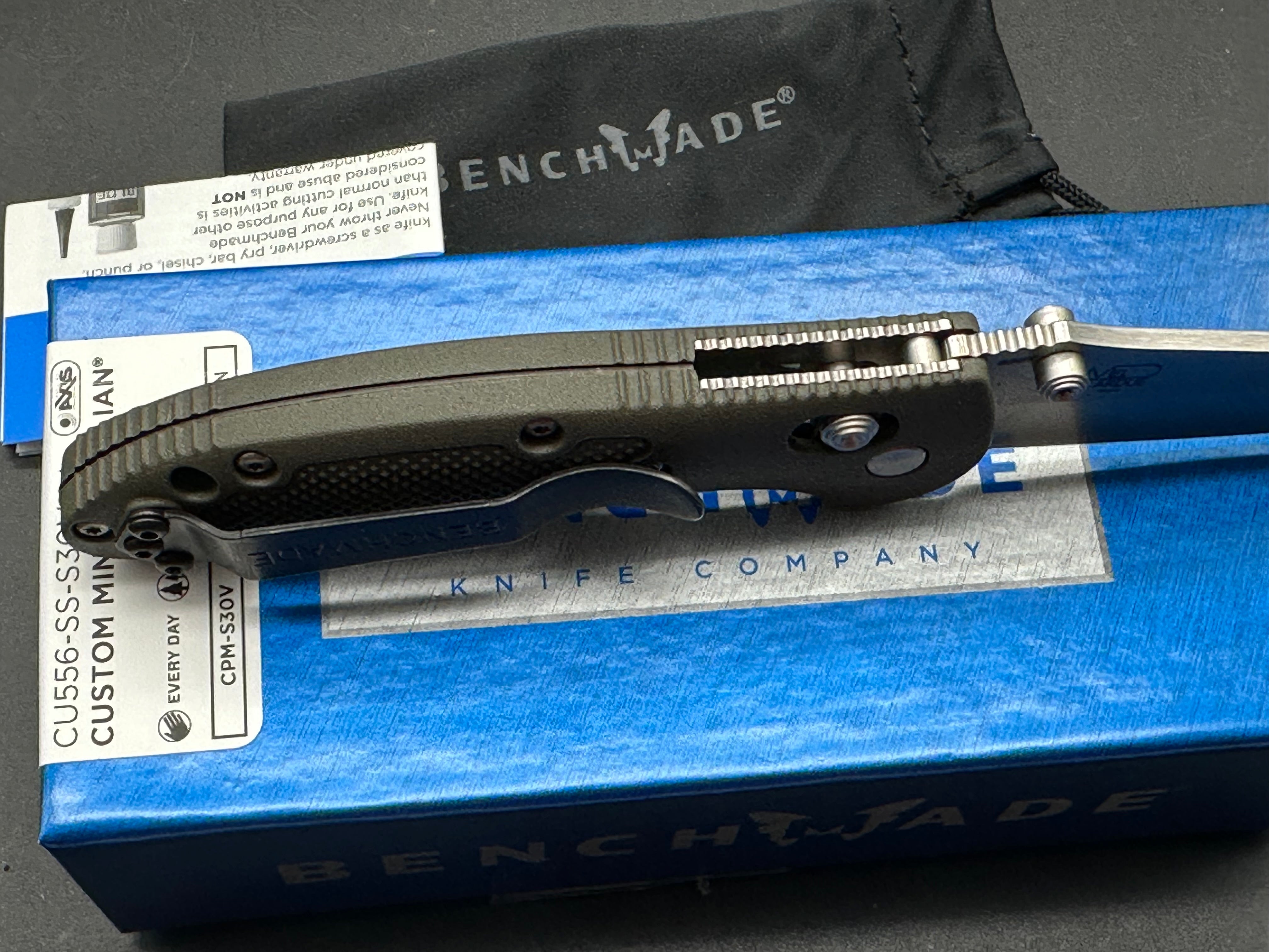 Benchmade Mini Griptilian Custom Folding Knife - 2.91