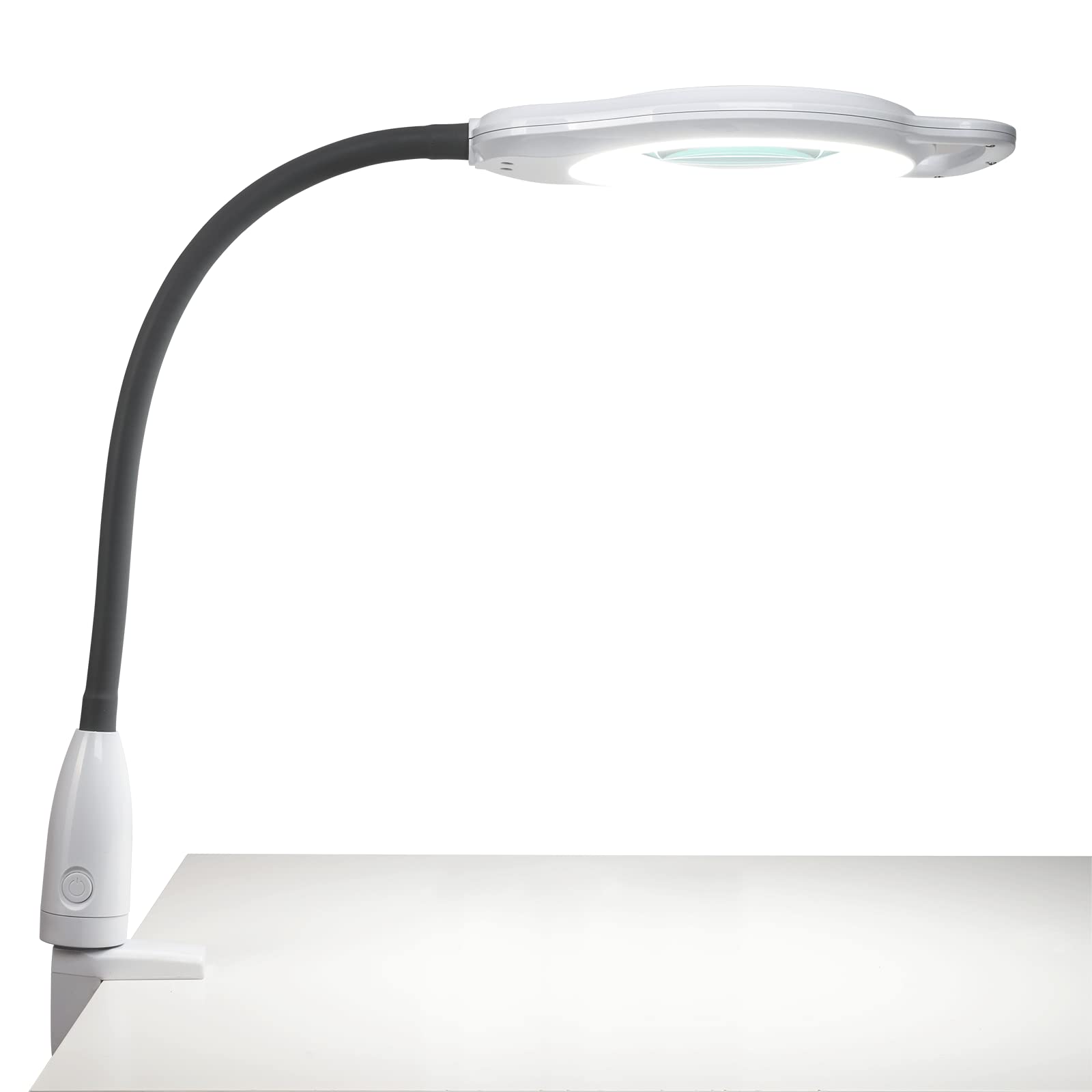 FlexiMag Magnifying Table Lamp with LED Light - Adjustable Magnifying Glass & Bright LED Desk Lamp for Nail Art, Crafts, Jewelry Making - Perfect for Estheticians, Hobbyists & Detailed Work