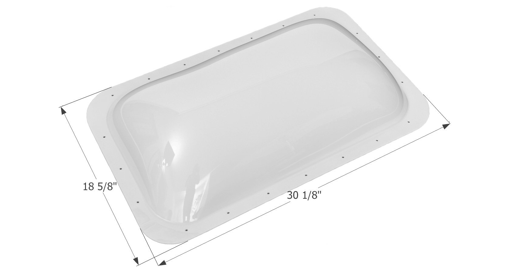 ICON Technologies Limited 12251 RV Skylight - Clear Roof Vent & Escape Hatch (Model SL1627C) for Camper Vans, Trailers & Motorhomes - Perfect for Ventilation & Emergency Exits