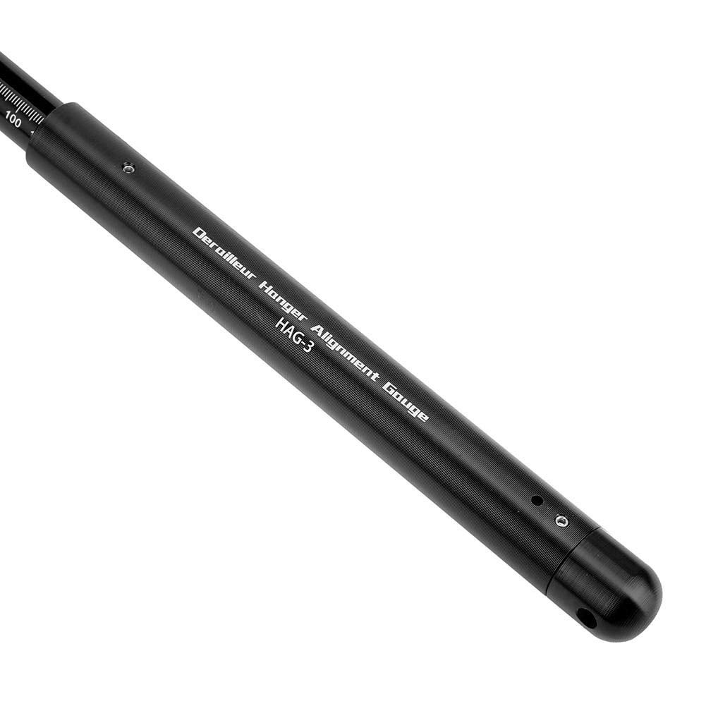 **Bike Hanger Alignment Tool - Derailleur Hanger Alignment Gauge, Telescopic Adjuster for Mountain & Road Bicycles (Black) - Perfect for Outdoor Cycling & Bike Maintenance**