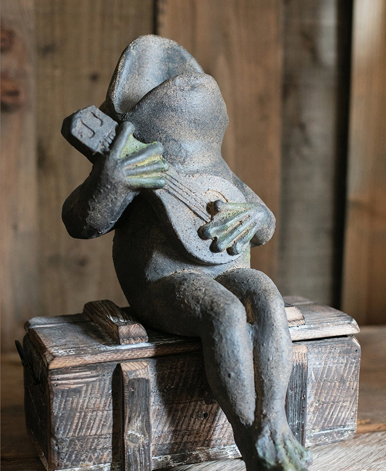 Modern Frog Garden Statues - Unique Outdoor Animal Sculptures for Garden Decor | Cute Frog Flower Pots & Creative Villa Landscaping Ideas | Perfect for Patio, Yard & Outdoor Garden Decoration