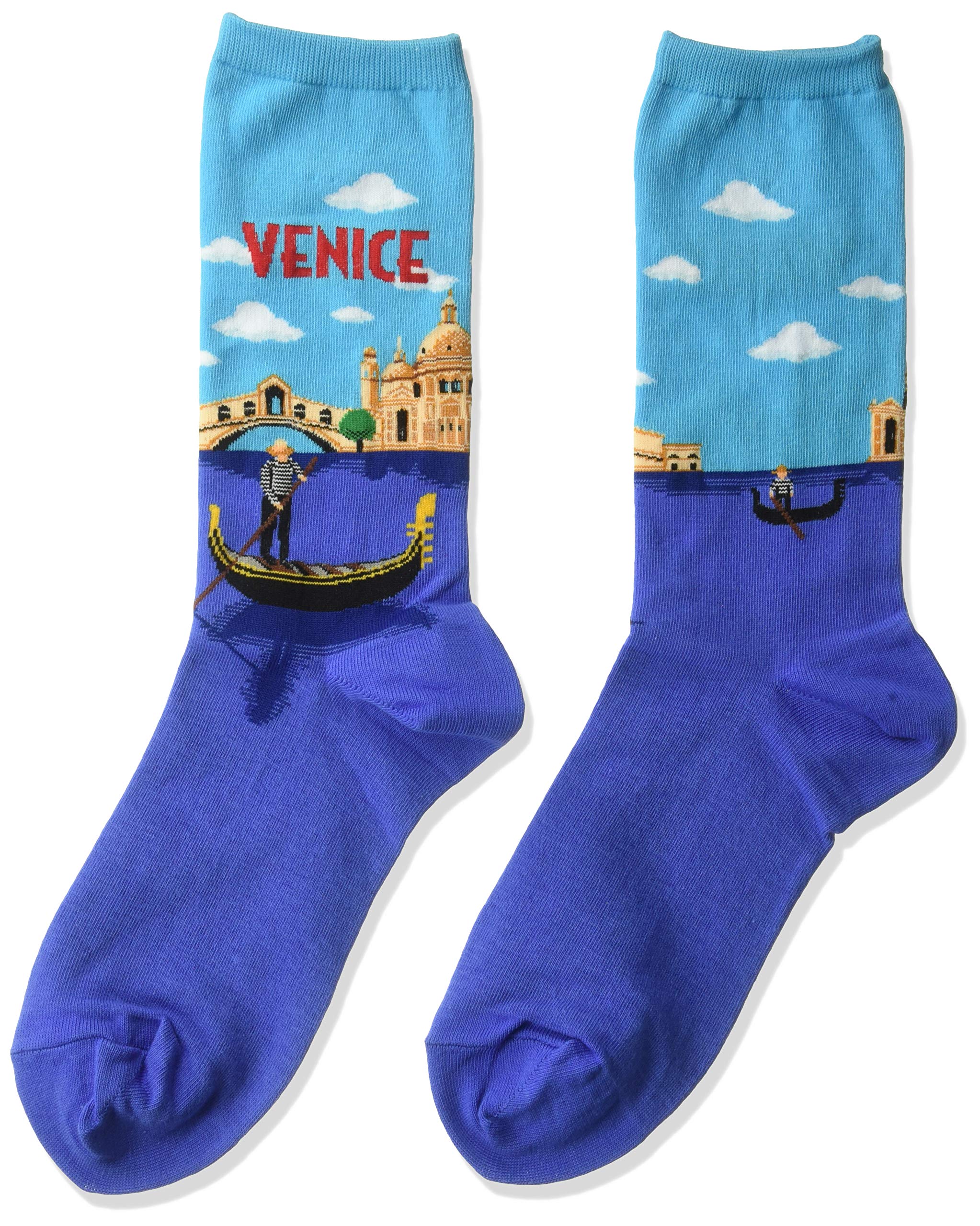 Hot Sox Women's Fashion Travel Crew Socks - Comfortable & Stylish Socks for Women, Perfect for Travel, Work & Everyday Wear