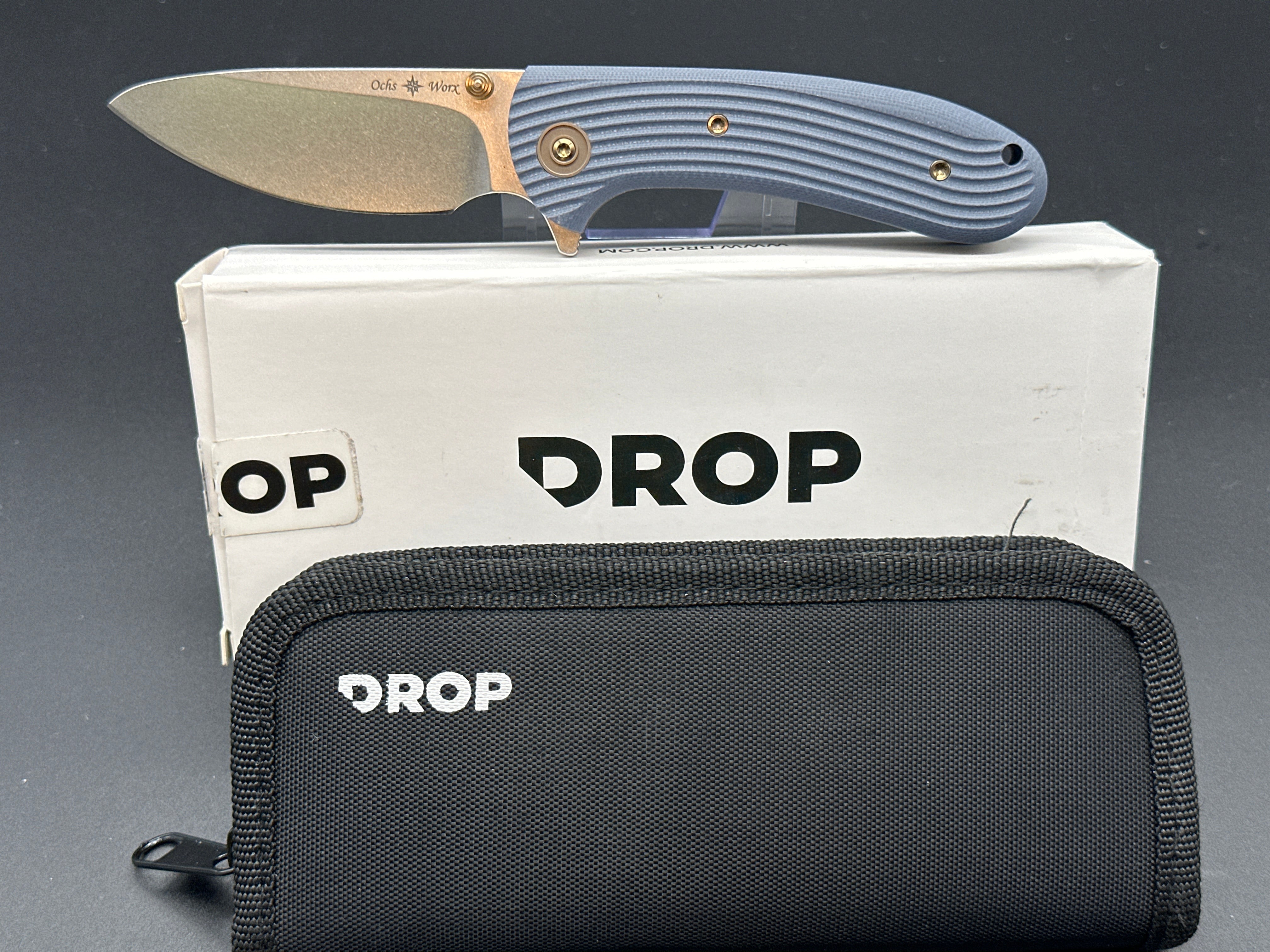 Drop Eric Ochs Lynx - Premium Hunting Knife with Sheath | Durable Outdoor Survival Knife for Camping, Hunting & Bushcraft