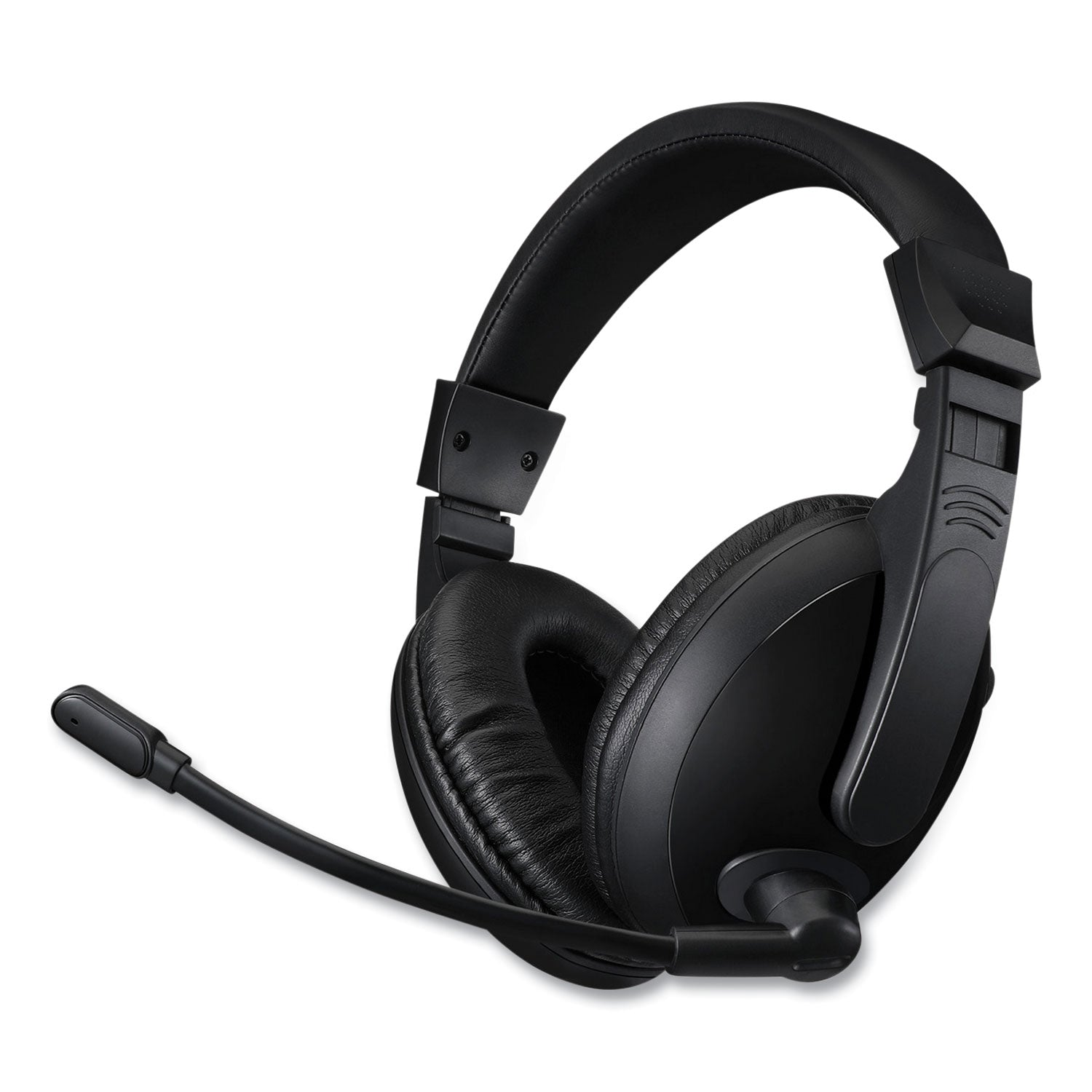 Adesso Xtream H5U Binaural Over-Ear Headset with Noise-Canceling Mic - Comfortable Gaming Headphones for PC, PS5, Xbox - Perfect for Online Meetings, Streaming & Music (Black)