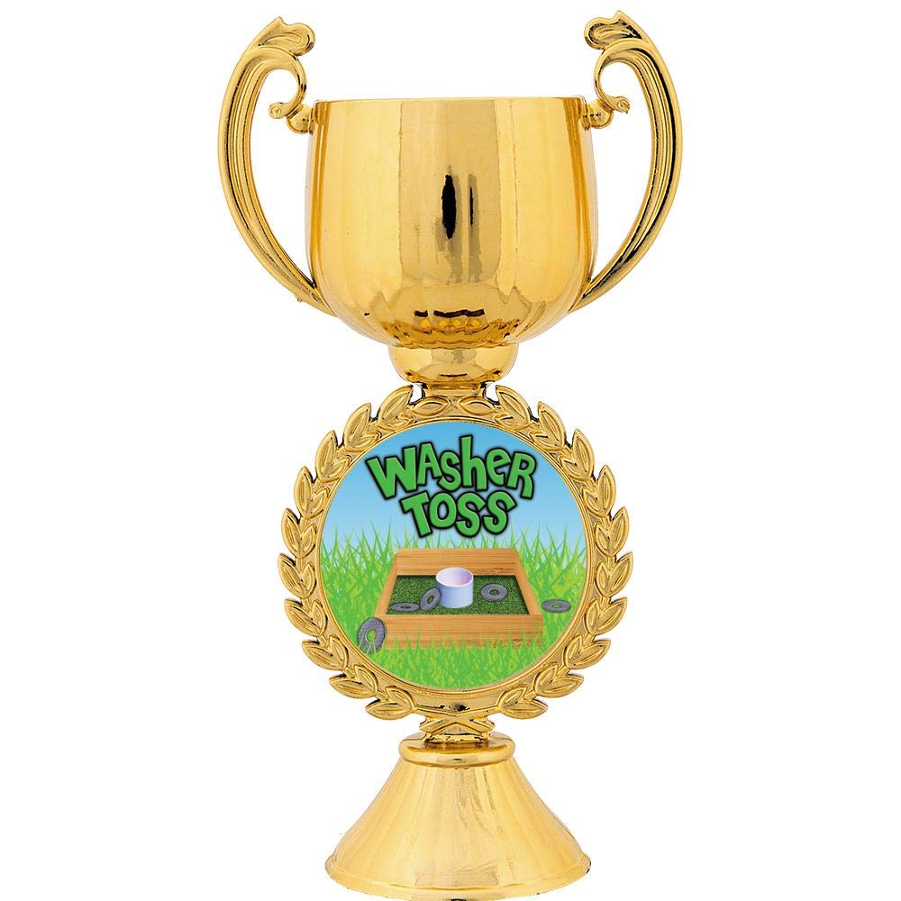 Personalized Washer Toss Trophy - 7.25
