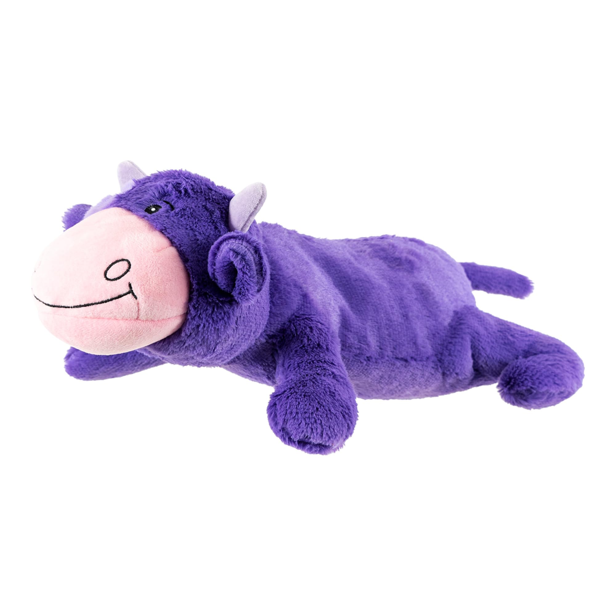 Hero Giant Chuckles Plush Dog Toy with Grunt Squeaker - Extra Large Durable Squeaky Dog Chew Toy in Cow Pattern - Perfect for Aggressive Chewers & Playtime Fun