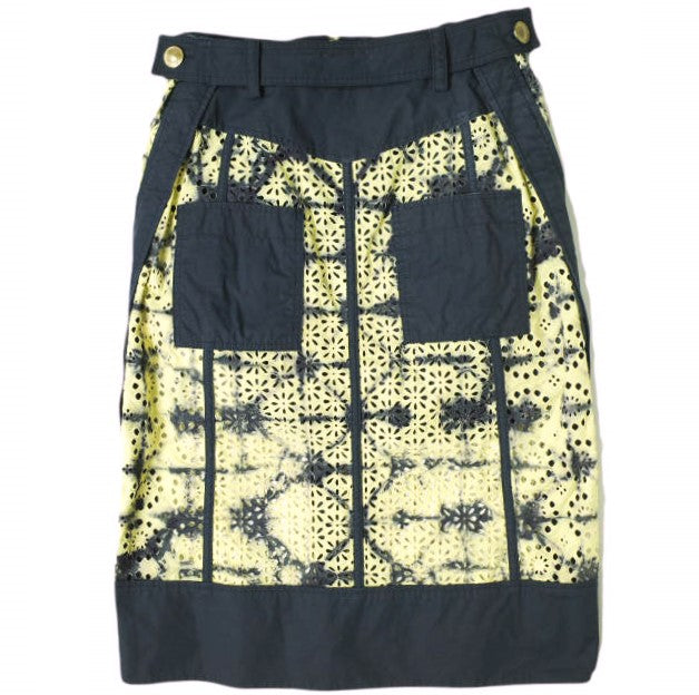3.1 Phillip Lim Printed Broderie Anglaise Skirt | Floral Embroidered Midi Skirt for Women | Perfect for Summer Outfits, Weddings & Date Nights