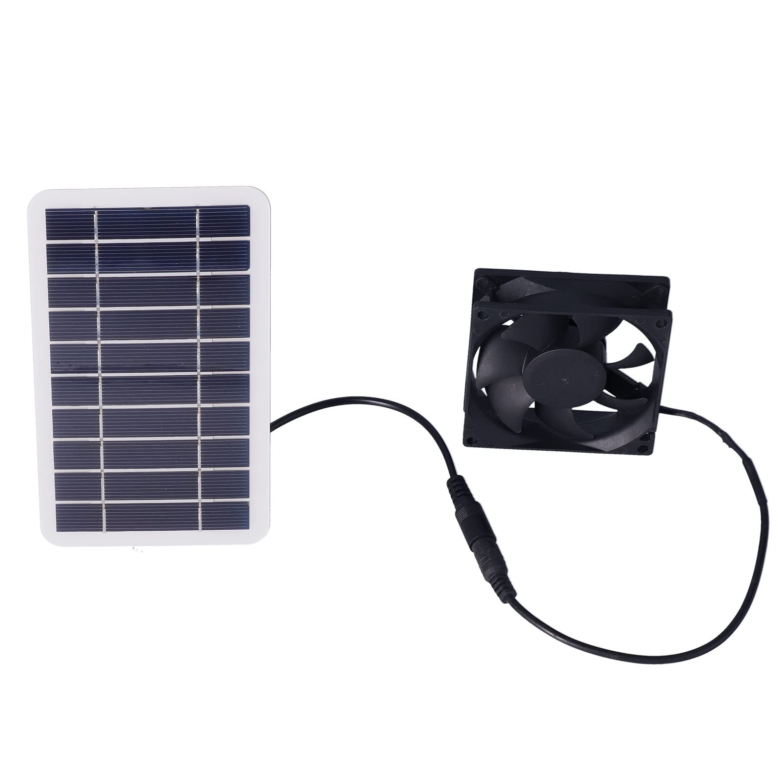 Milltrip 2.5W Solar Powered Pet Exhaust Fan - Ventilation Cooling Fan for Dog Houses, Chicken Coops & Greenhouses - Outdoor Animal Breeding & Plant Growing Solution
