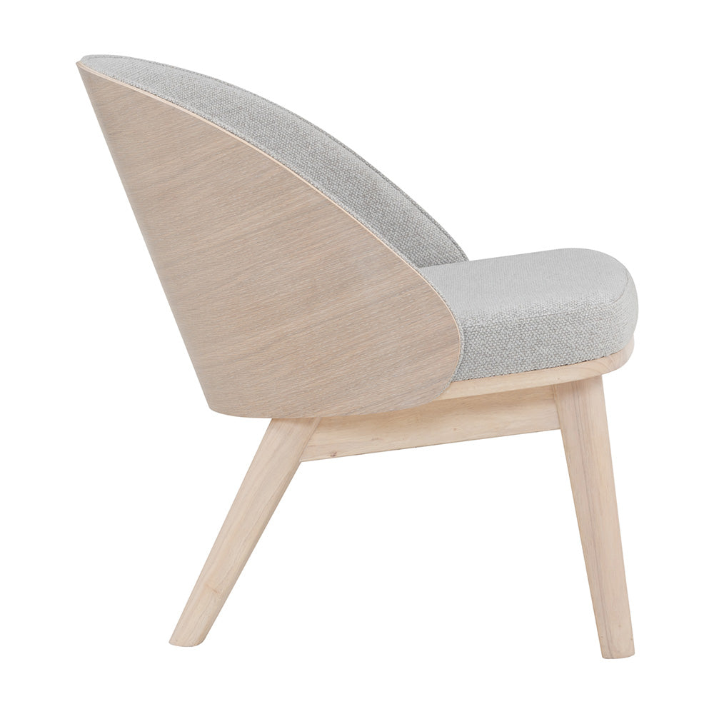 VEDA Lounge Chair - Natural Wood & Comfortable Design for Living Room, Bedroom, or Office - Perfect for Relaxing & Reading