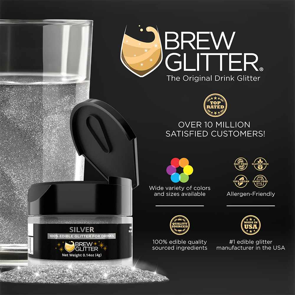 Christmas Glitter Brew Combo Pack A (4 PC Set) - DIY Slime & Craft Kit for Kids, Holiday Party Favors & Festive Decorations
