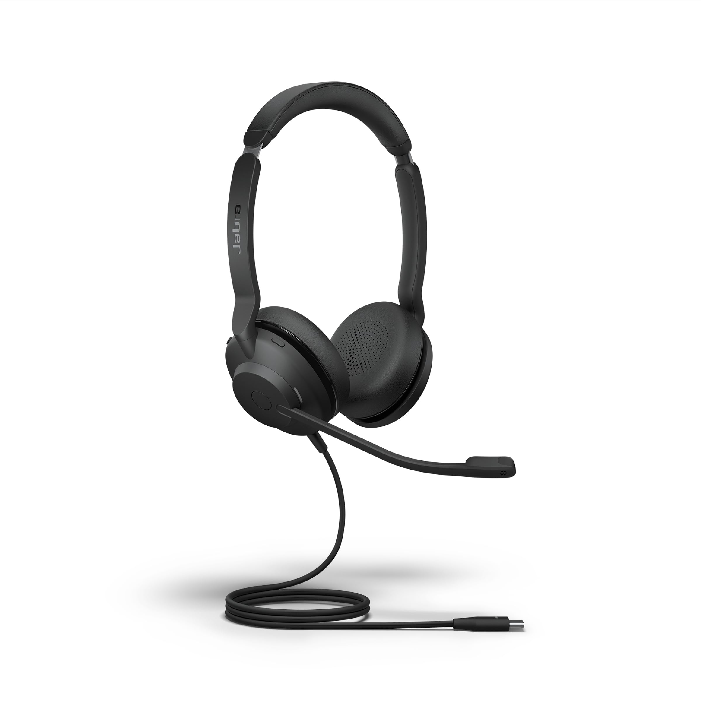 Jabra Evolve2 30 SE Wired Stereo Noise-Cancelling Headset with 2-Mic Call Technology & USB-C Cable - Compatible with Zoom, Google Meet, Microsoft Teams & UC Platforms - Black - Perfect for Remote Work, Online Meetings & Office Use