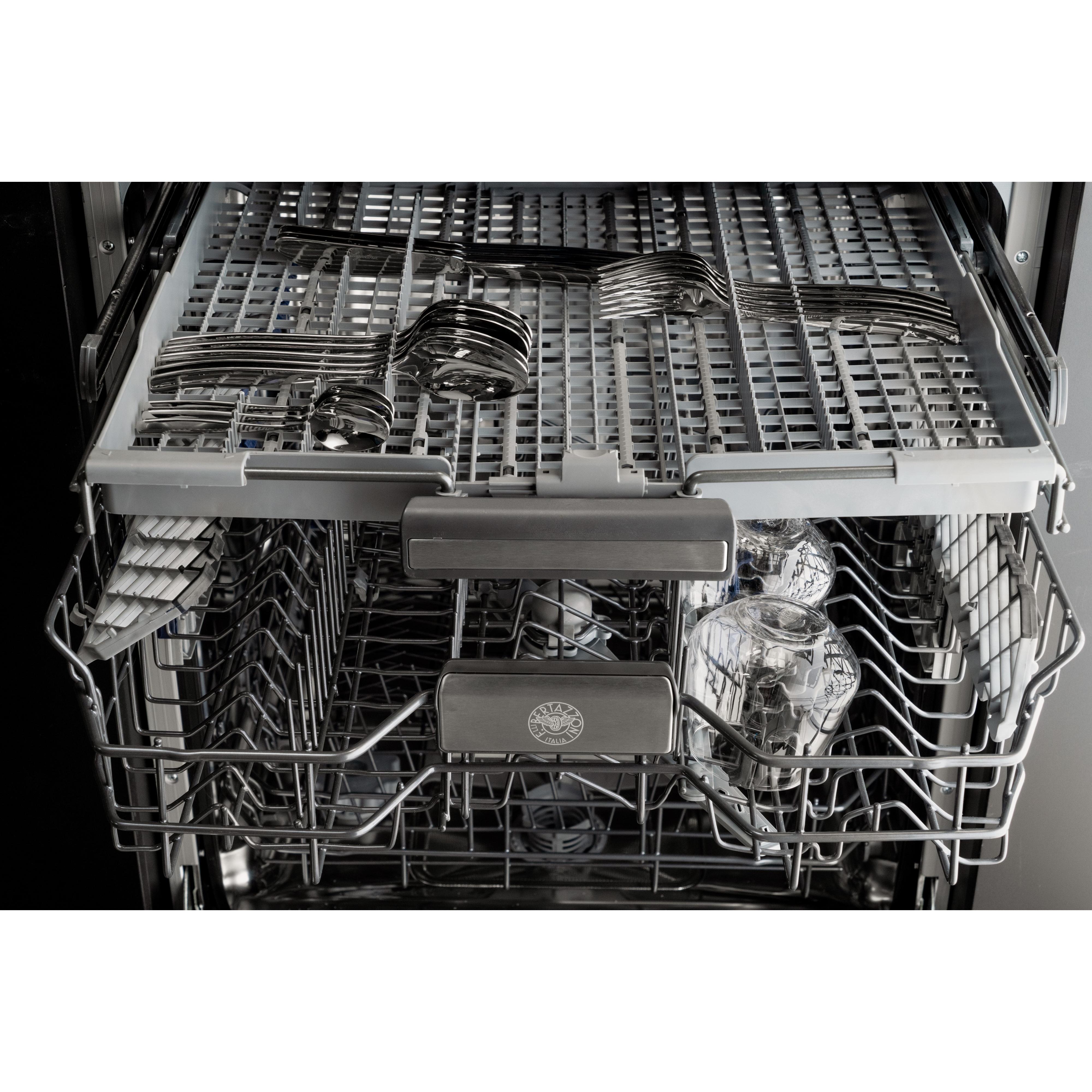 Bertazzoni 24 Inch Built-in Dishwasher DW24S3IPV - Stainless Steel, Energy Star Rated, Ultra Quiet for Open Concept Kitchens