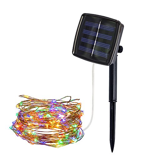 UMei 16.4ft Solar LED Strip Lights - 50 LEDs Waterproof Outdoor Rope Lights for Christmas, Party, Garden, Patio & Home Decoration - Flexible String Lighting for Festive Nights & Backyard Ambiance