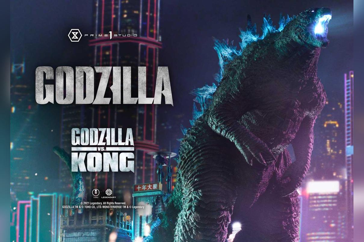 Prime 1 Studio Licensed Godzilla vs Kong Final Battle Statue - Highly Detailed Collectible Figure for Movie Fans & Home Decor | Perfect for Display in Living Room, Office, or Gaming Room