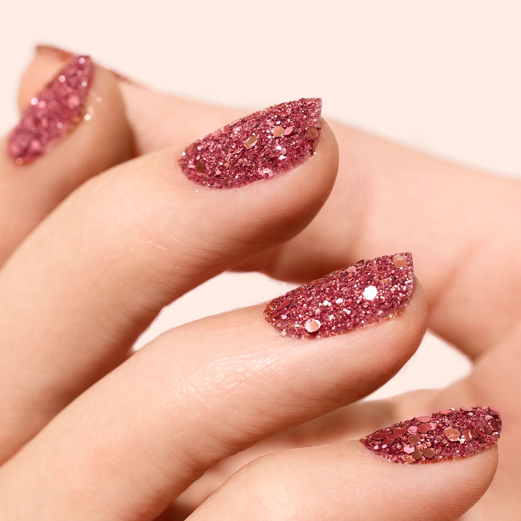 Eco-Friendly Pink Quartz Biodegradable Glitter for Face, Body & Nail Art - Vegan Cosmetic Glitter for Makeup, Festival, DIY Crafts & Special Occasions