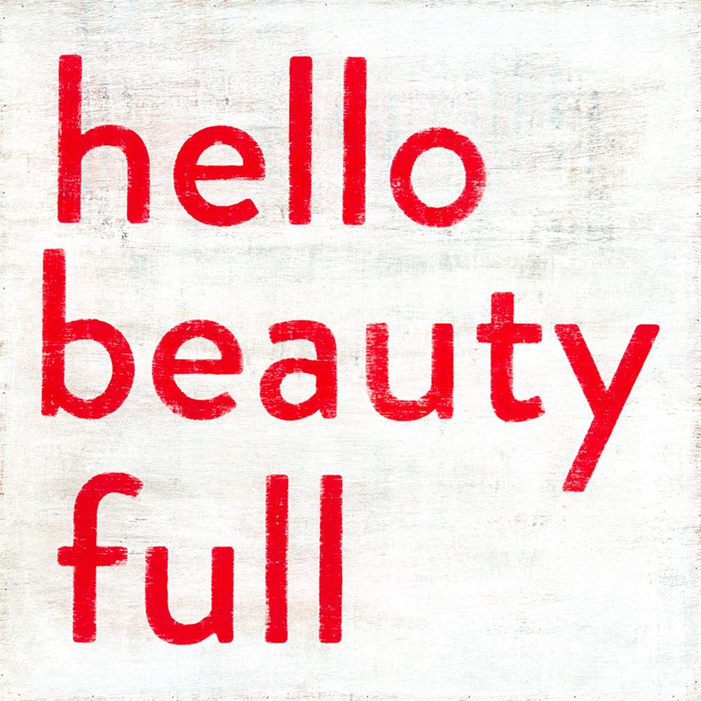 Hello Beauty Full Gallery Wrap Canvas Art Print - Elegant Wall Decor for Living Room, Bedroom & Office