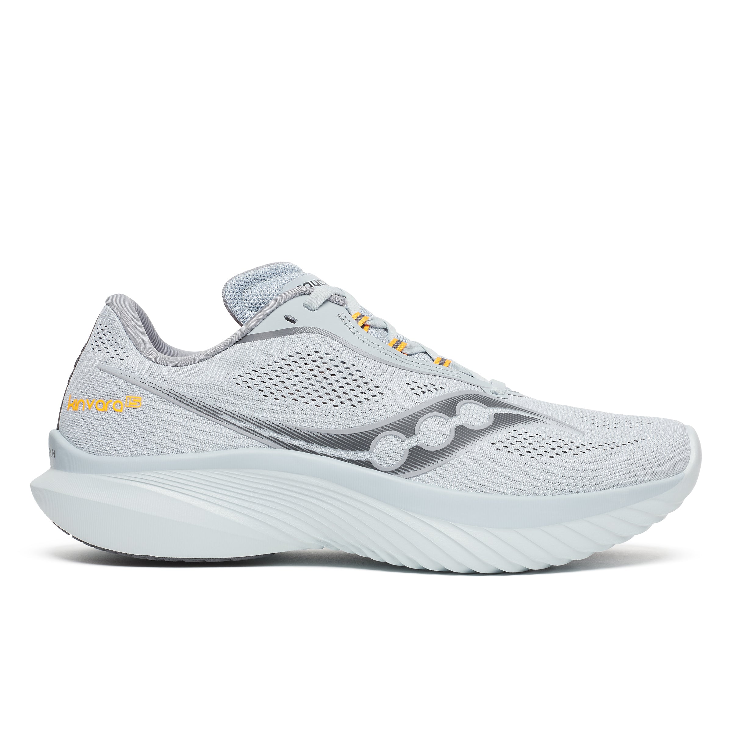 Men's Kinvara 15 Running Shoes - Lightweight & Responsive (Granite/Shadow) | Perfect for Road Running, Training & Marathon Racing