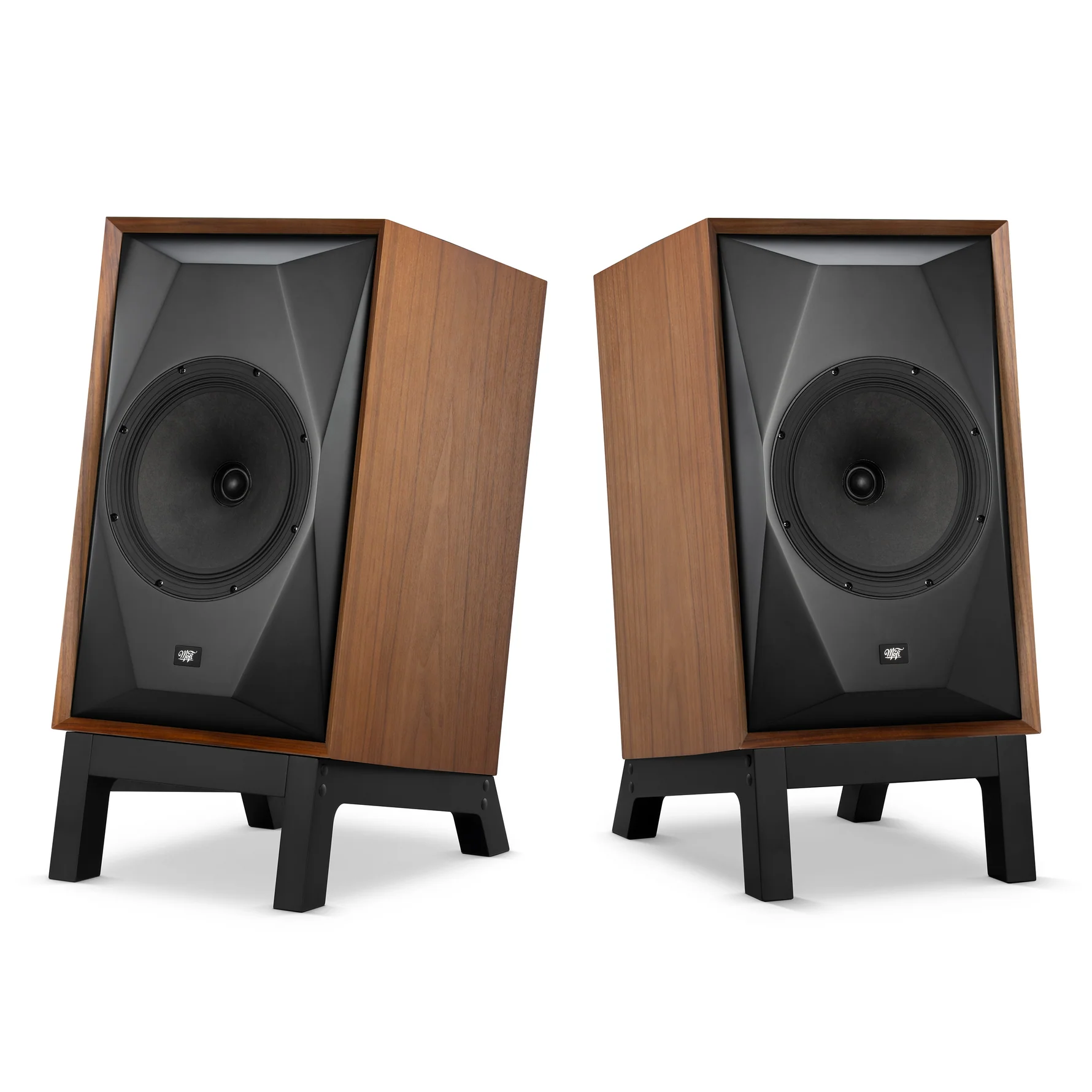 MoFi SourcePoint 10 Low Profile Speaker Stands (Pair) - Premium Bookshelf Speaker Stands for Home Audio & Studio Use
