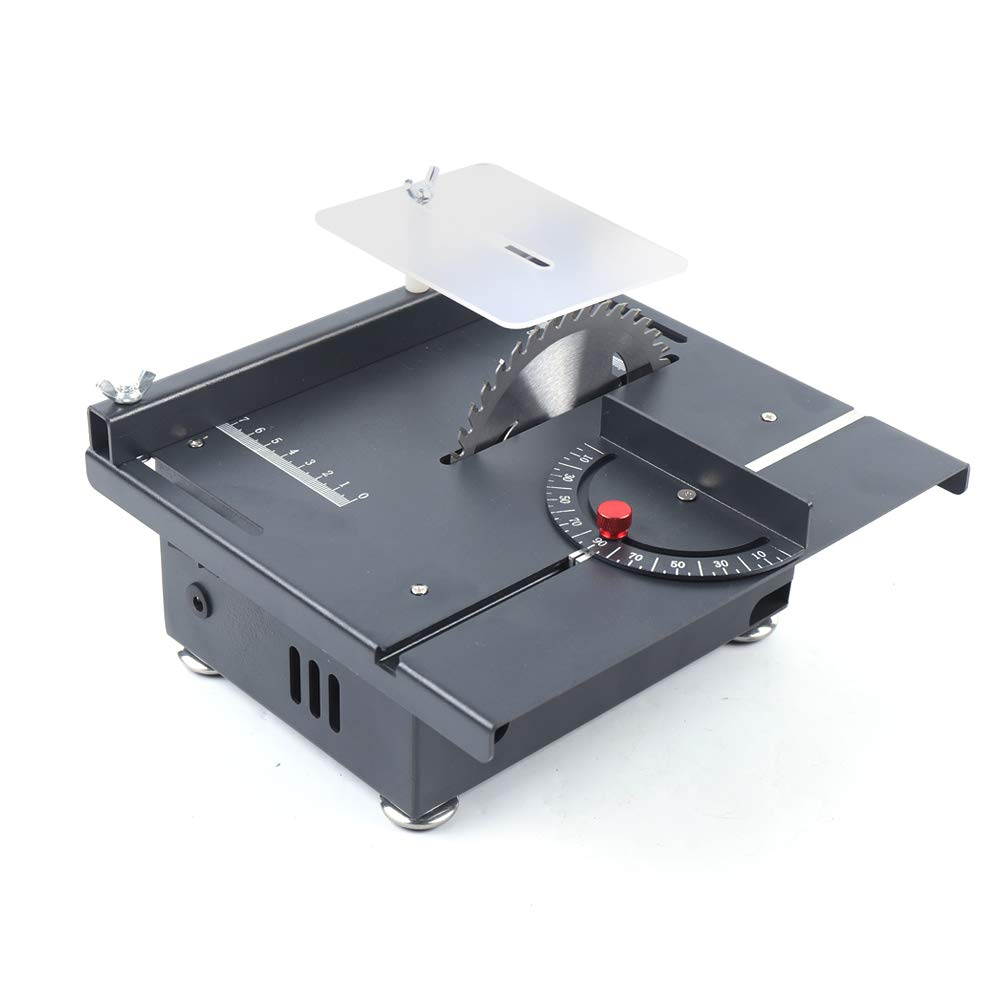 24V Mini Sliding Table Saw 100W - Portable Wood Cutting for DIY & Models