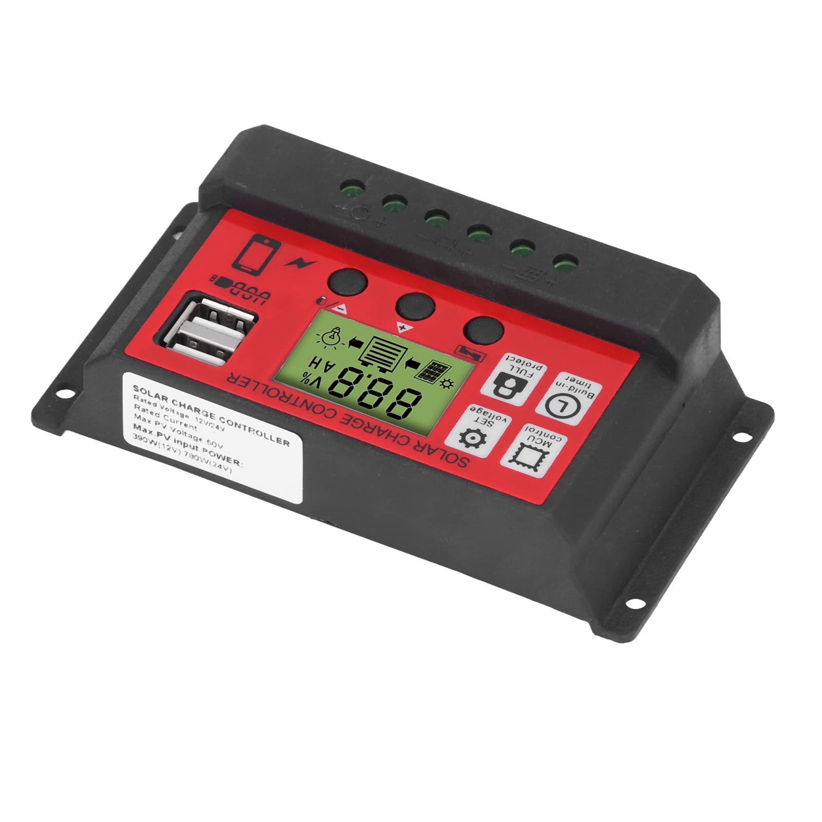Okuyonic 30A PWM Solar Controller for Smart Home & RV