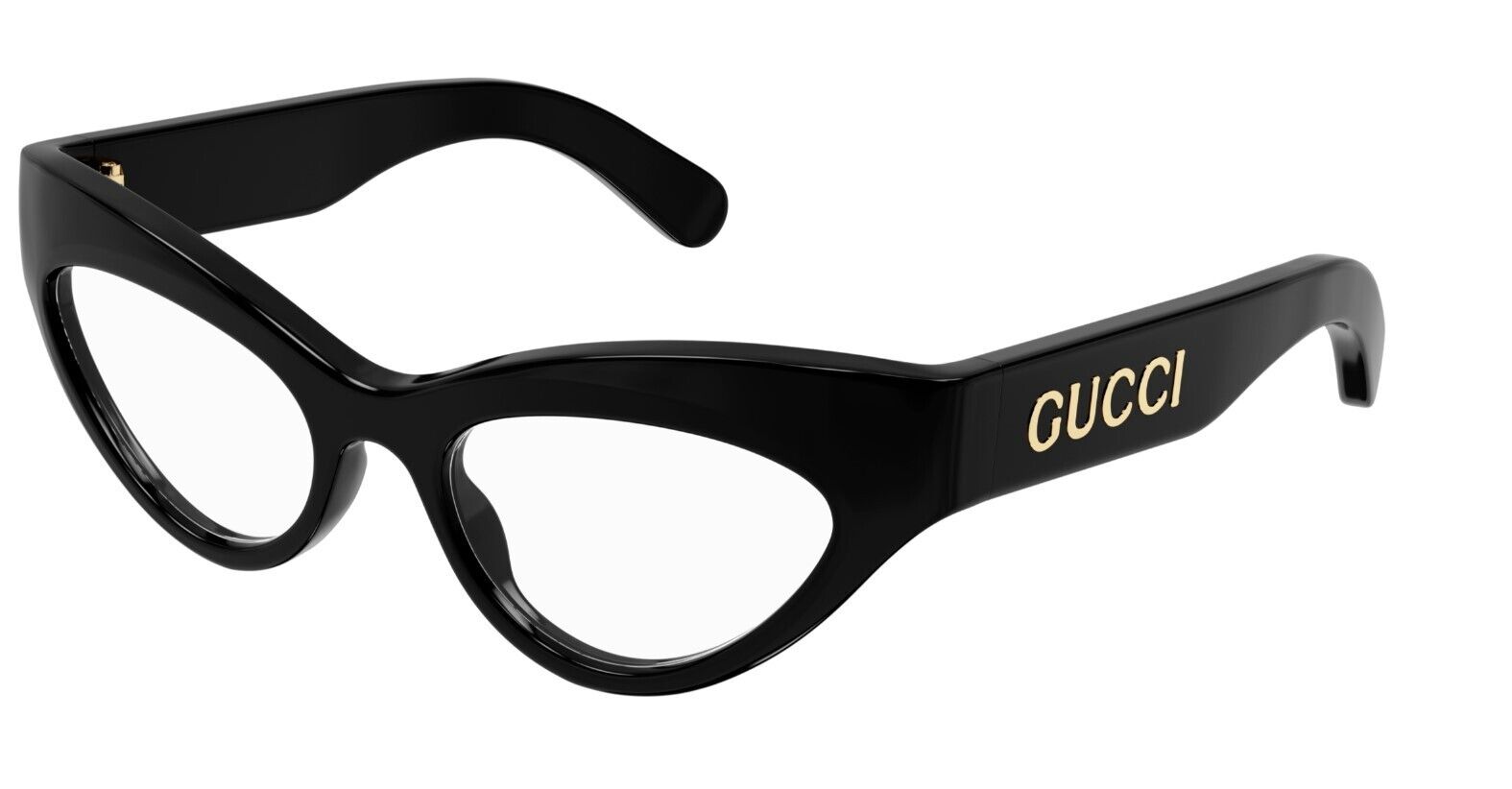 Gucci GG1295O 001 Black Extreme Cat Eye Women's Eyeglasses - Stylish Designer Frames for Women, UV Protection, Lightweight & Comfortable - Perfect for Work, Fashion, and Everyday Wear
