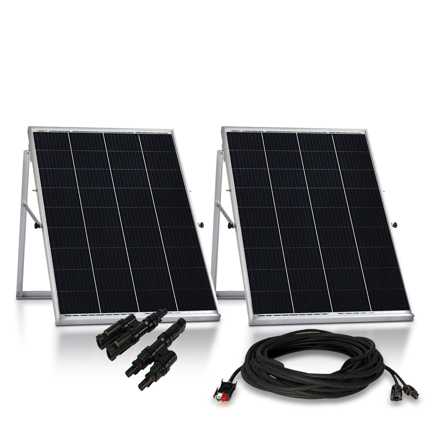 Nature's Generator Power Panel – 2 Panel Solar System Kit for Off-Grid Living, Emergency Backup & RV Power