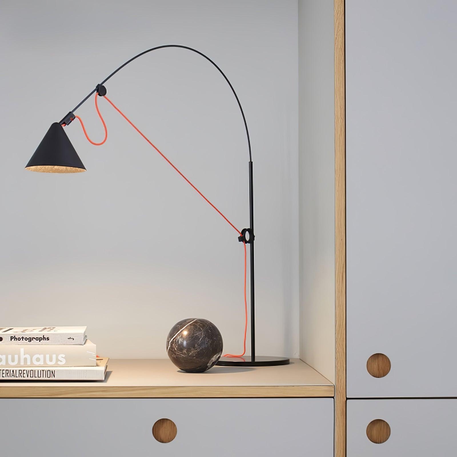 Ensure Black Table Lamp - Modern LED Desk Light for Home Office, Bedroom & Study - Perfect for Reading, Working & Decor