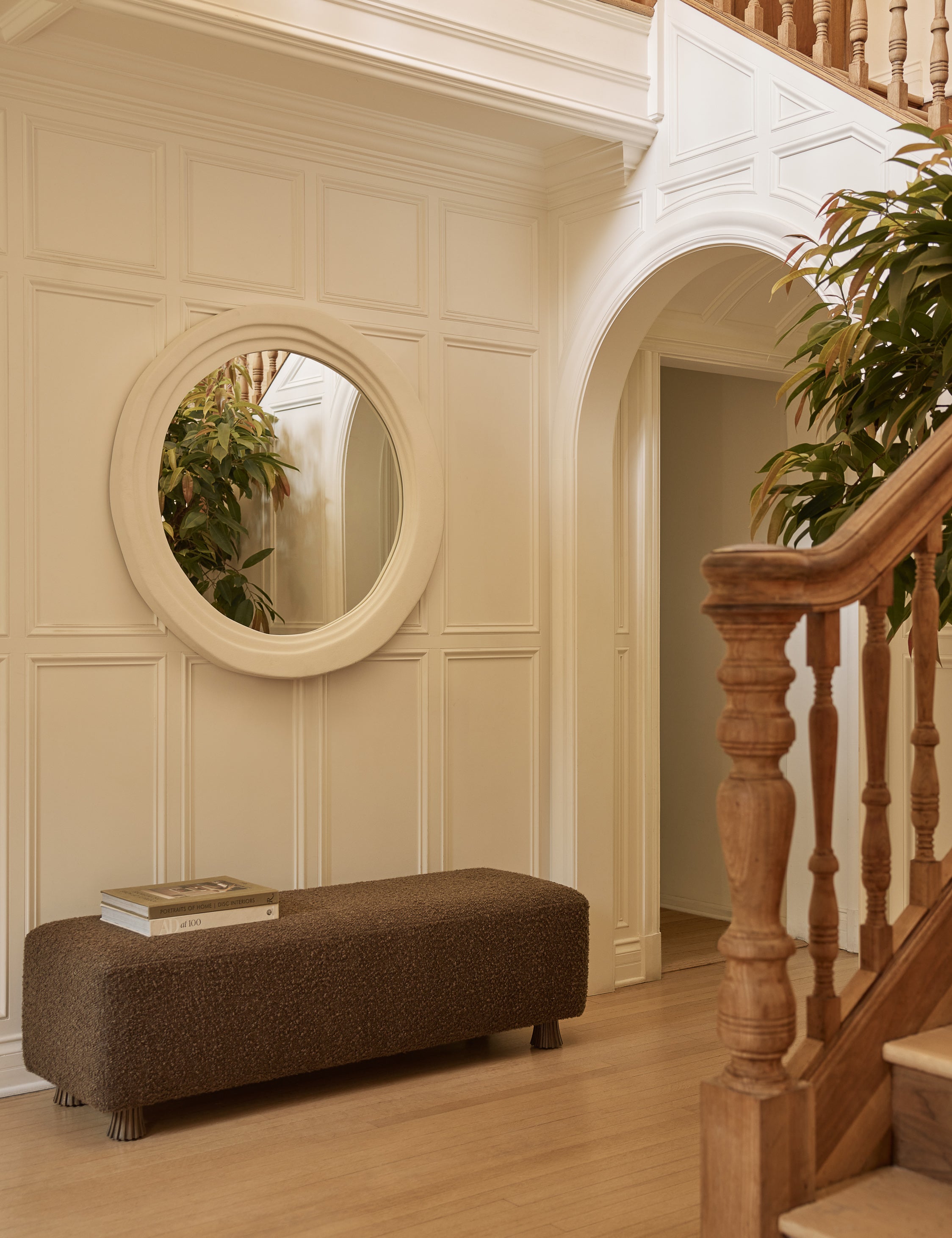 Ansel Bench by DISC Interiors - Modern Wooden Entryway Bench with Storage | Perfect for Hallway, Living Room & Bedroom Décor