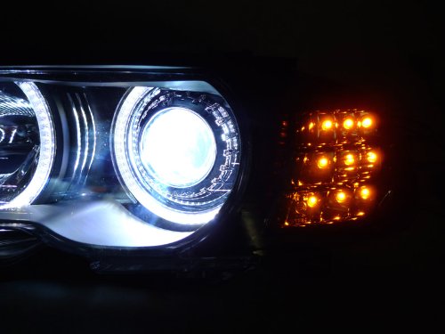DEPO REVi MotorWerks Amber LED Smoke Corner Signal Lights - Compatible with 1999-2001 BMW E46 Coupe & Convertible - Enhance Visibility & Style for Night Driving & Custom Builds