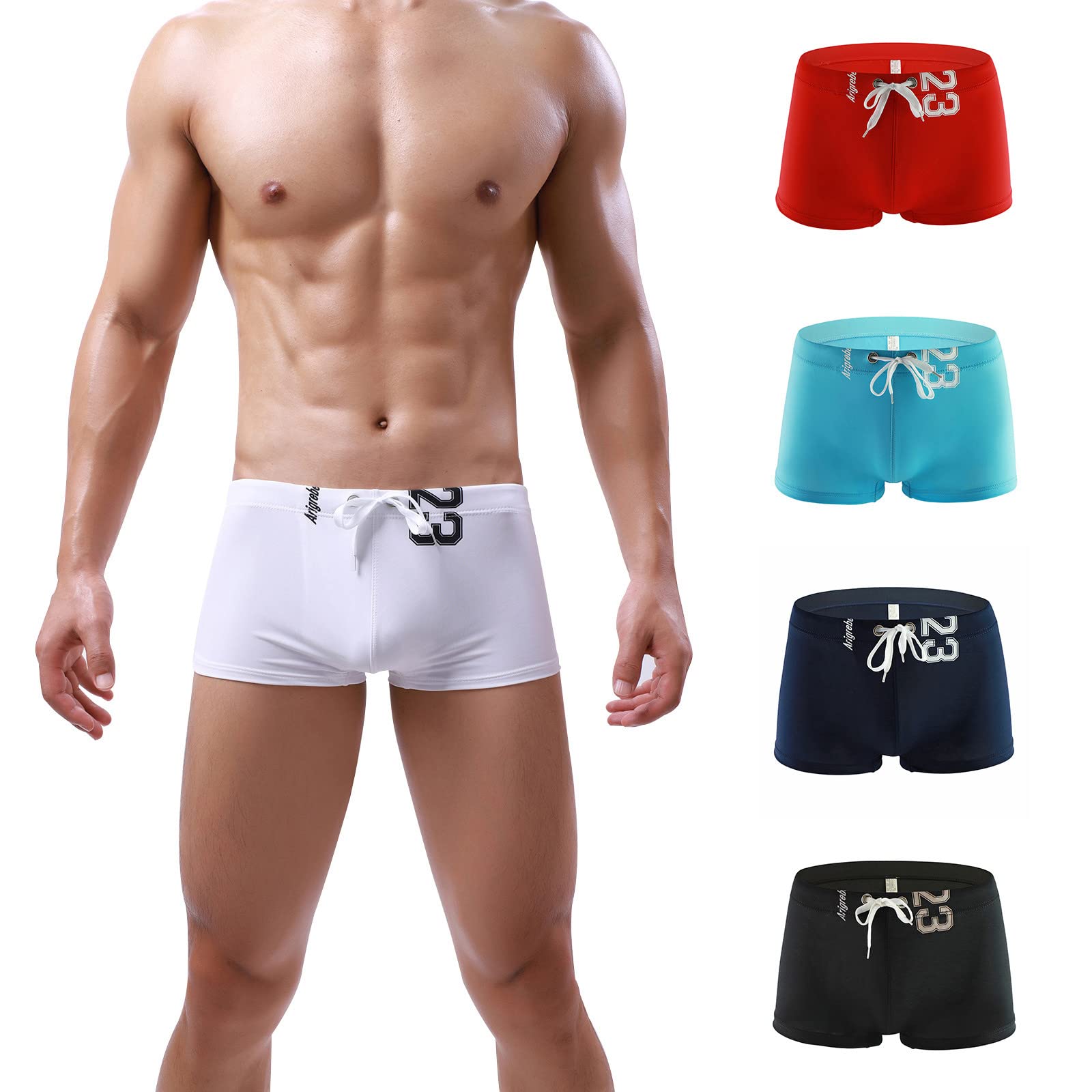 **Men's Quick Dry Board Shorts Swim Trunks with Mesh Lining - Comfortable Swimwear for Beach, Pool & Water Sports**