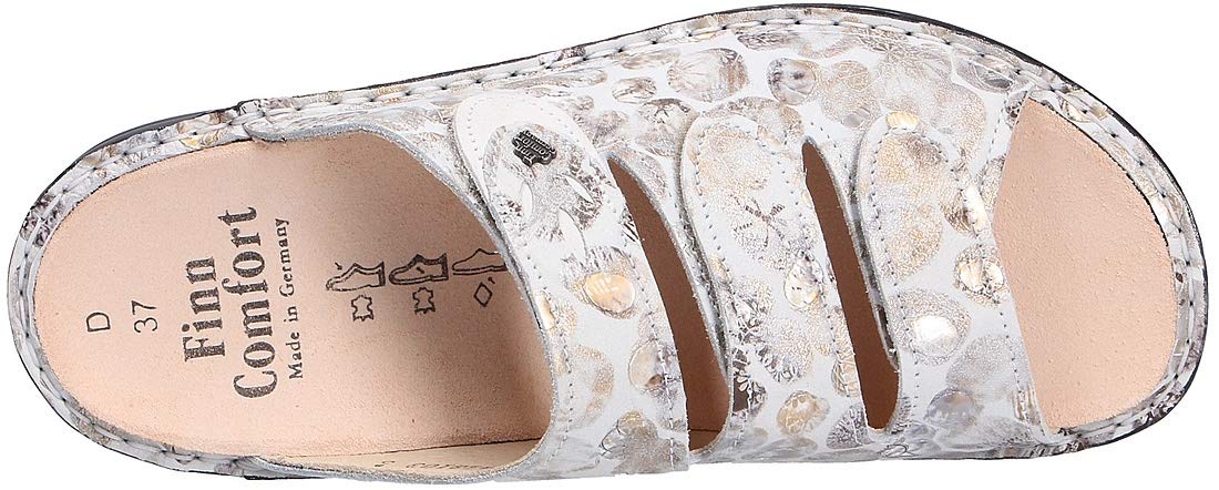 Finn Comfort Women's Kos Nubuck Sandals - Comfortable Leather Walking Sandals for Women - Perfect for Travel, Beach & Everyday Wear