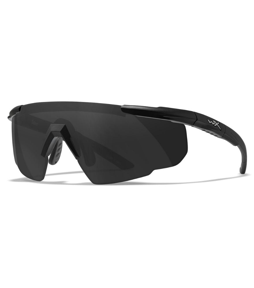 Wiley X Saber Advanced Safety Glasses - ANSI Z87.1 Certified Protective Eyewear for Shooting, Cycling & Outdoor Sports | UV Protection & Anti-Fog Lenses
